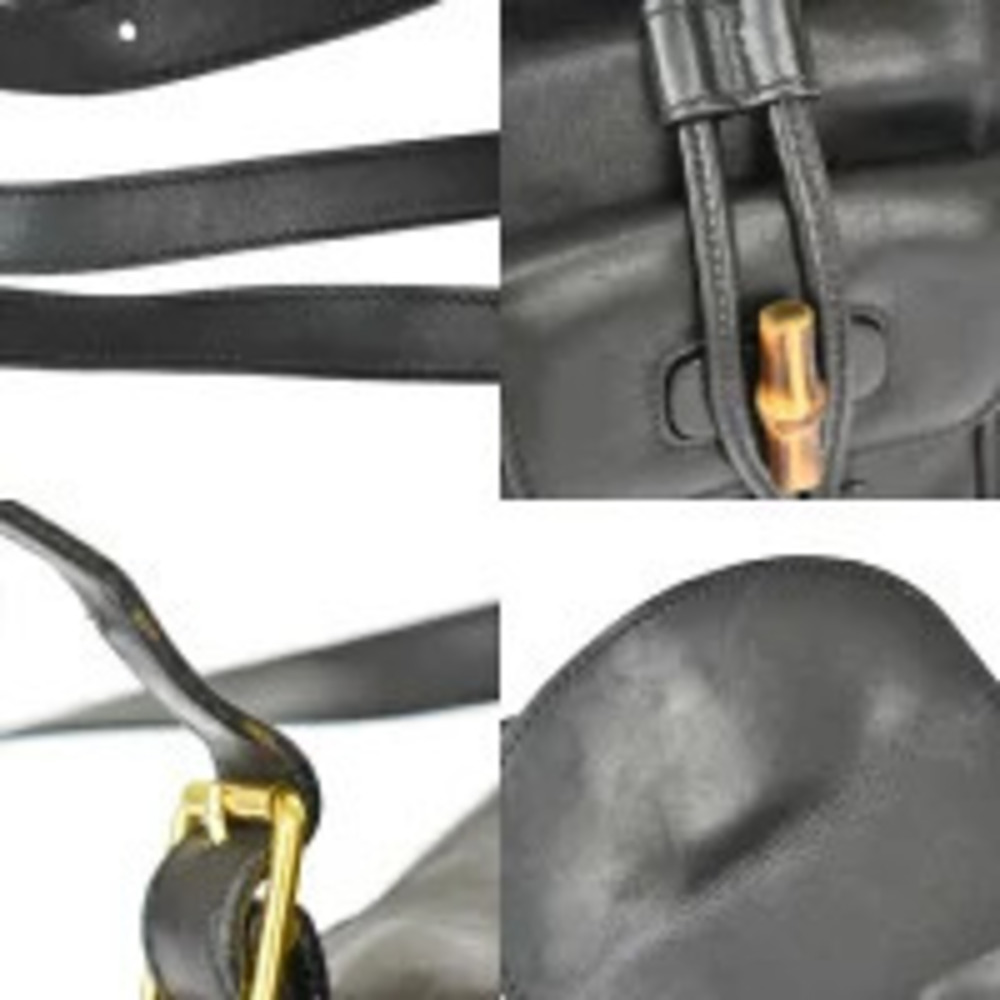 Gucci Bamboo Backpack Black Leather - Picture 7 of 7
